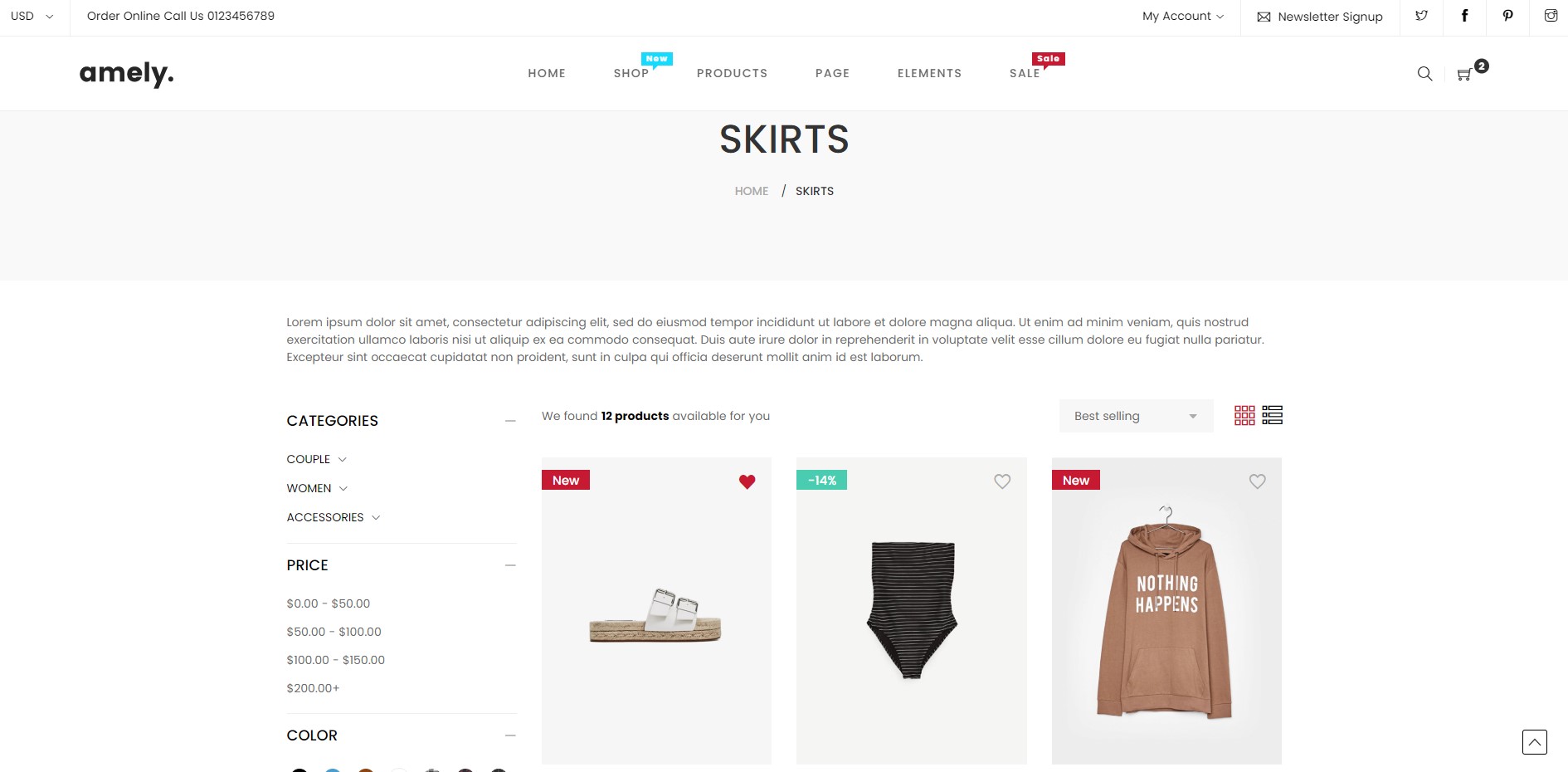 Shop With Left Sidebar