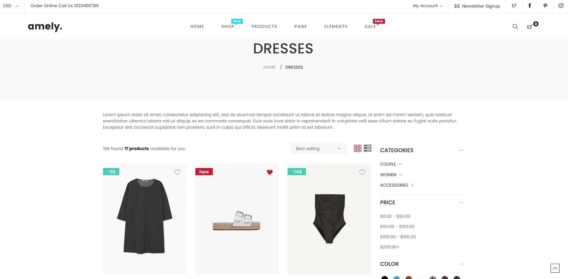 Shop With Right Sidebar